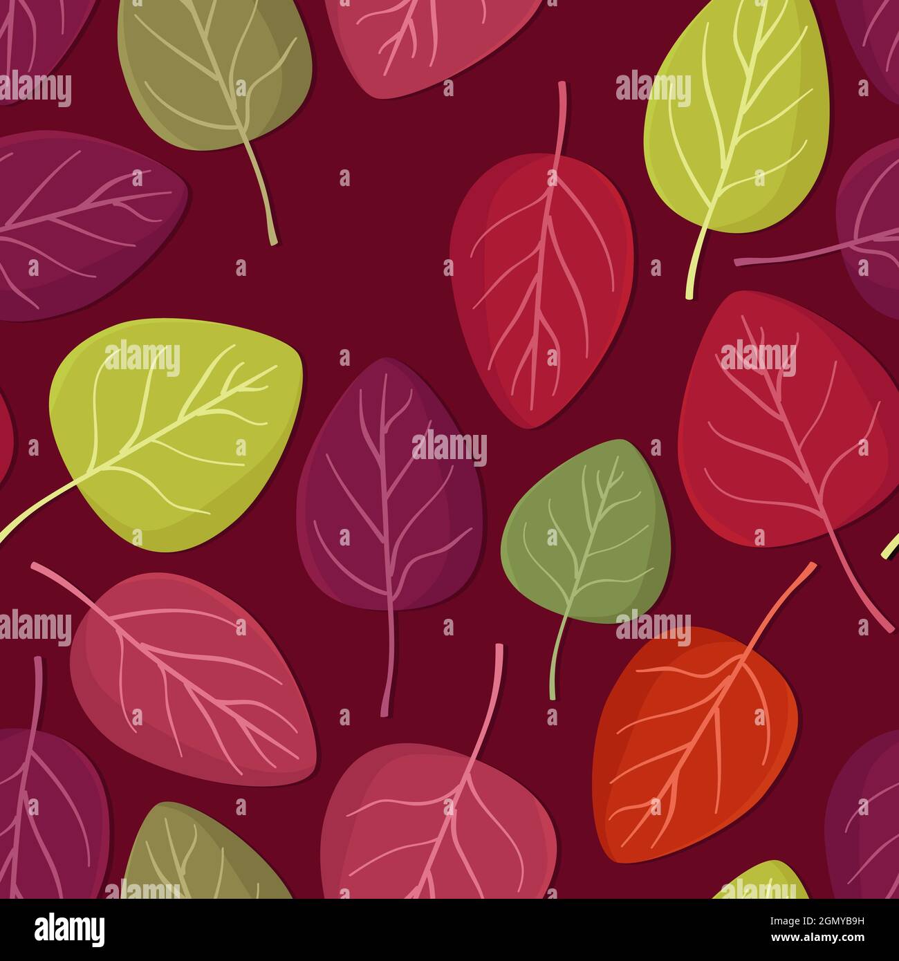 Colorful autumn leaves - vector background Stock Vector Image & Art - Alamy