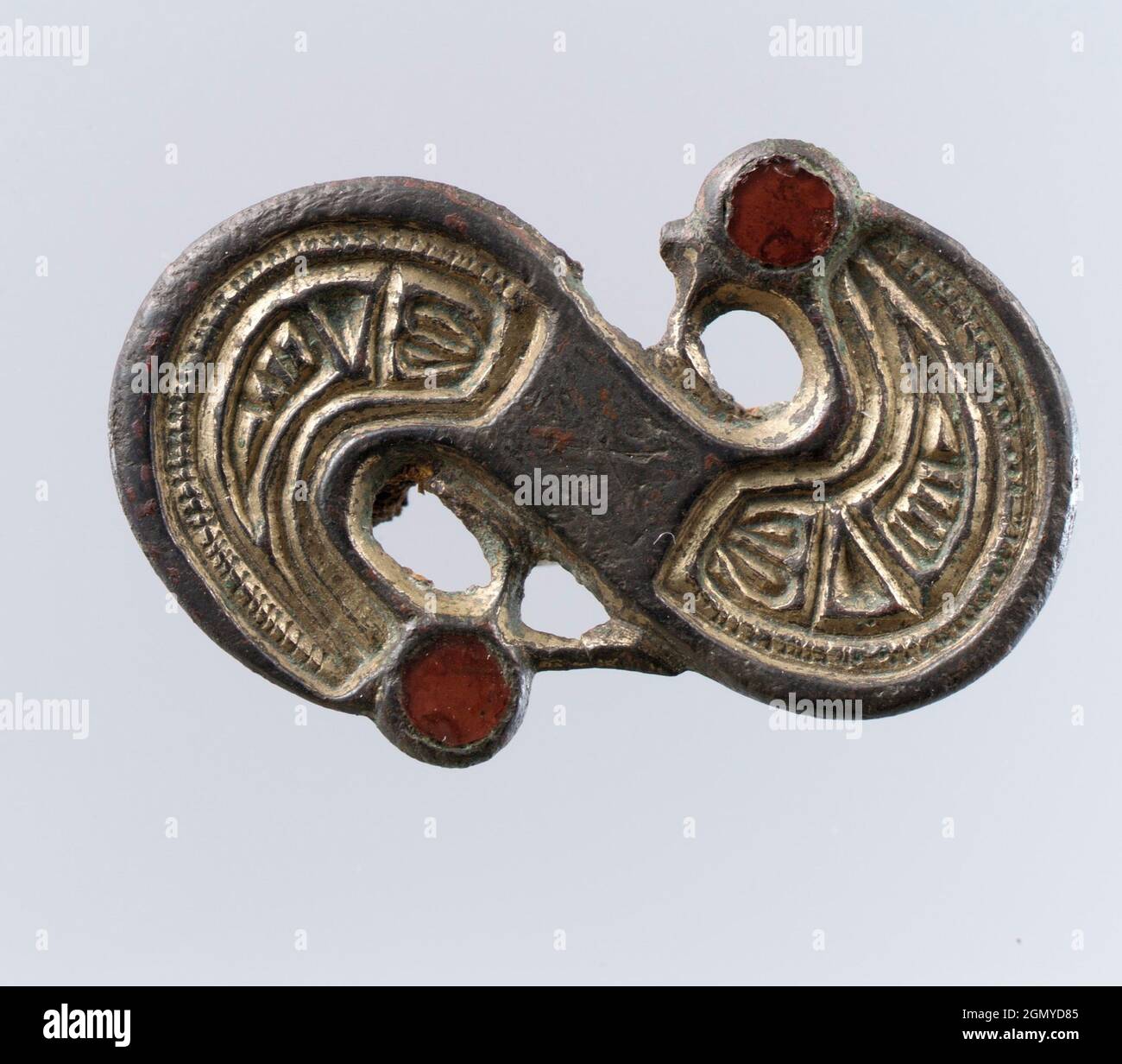SShaped Brooch. Date 6th century; Culture Frankish; Medium Silver