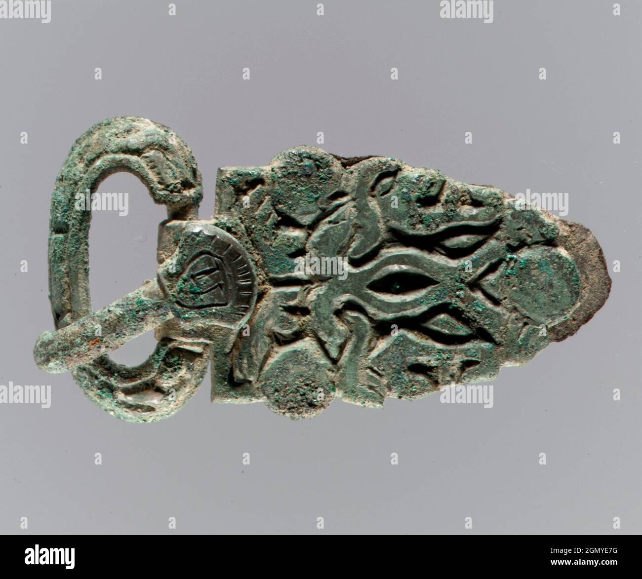 Buckle. Date 7th century; Culture Frankish; Medium Bronze, traces of