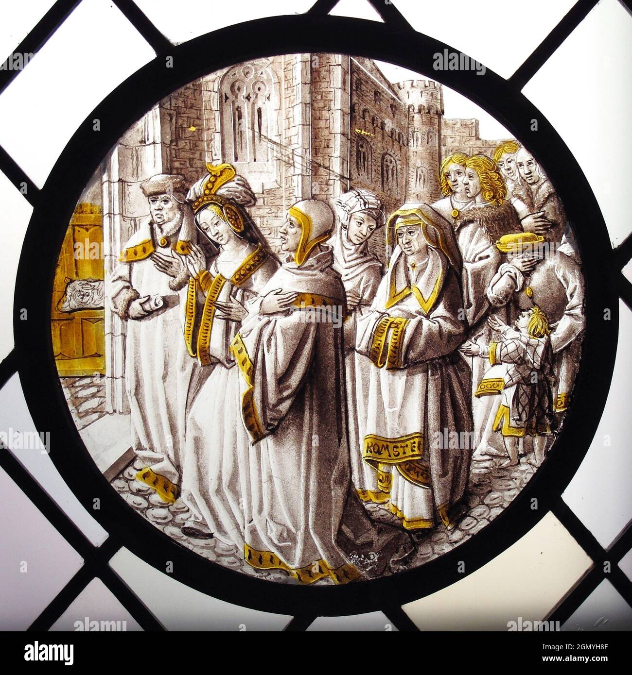 Roundel with Susanna Led to Judgement. Date ca. 1510; Culture North Netherlandish; Medium