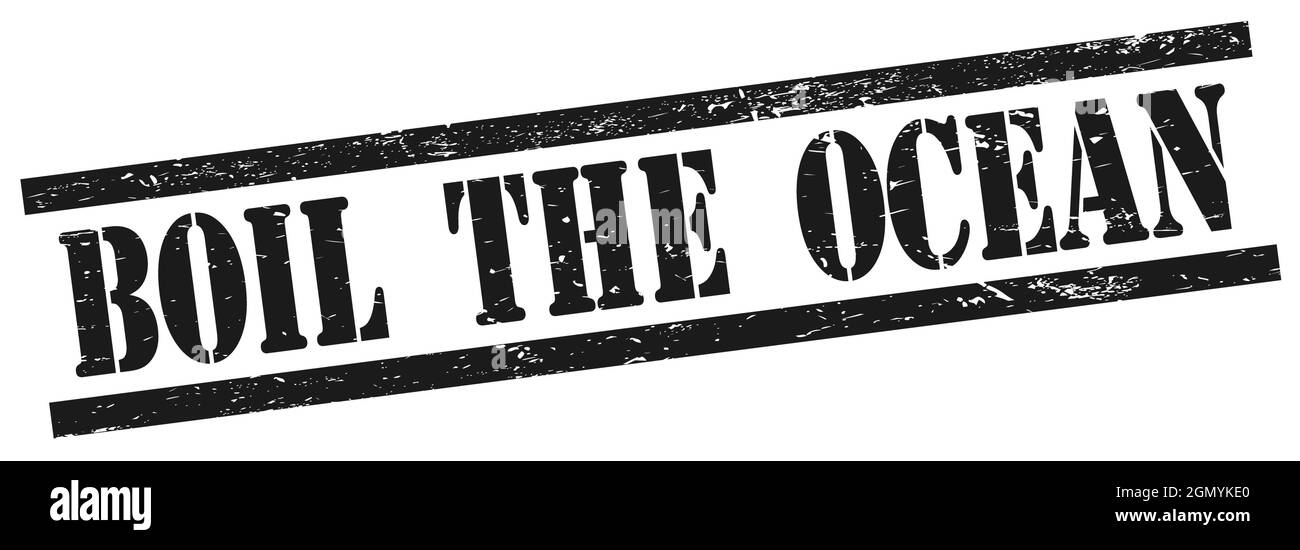 Boil the ocean stamp hires stock photography and images Alamy