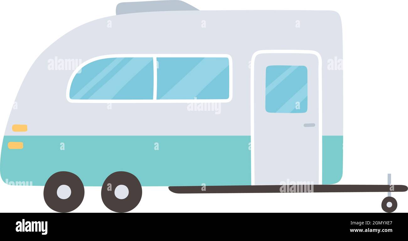 camper trailer vehicle Stock Vector Image & Art - Alamy