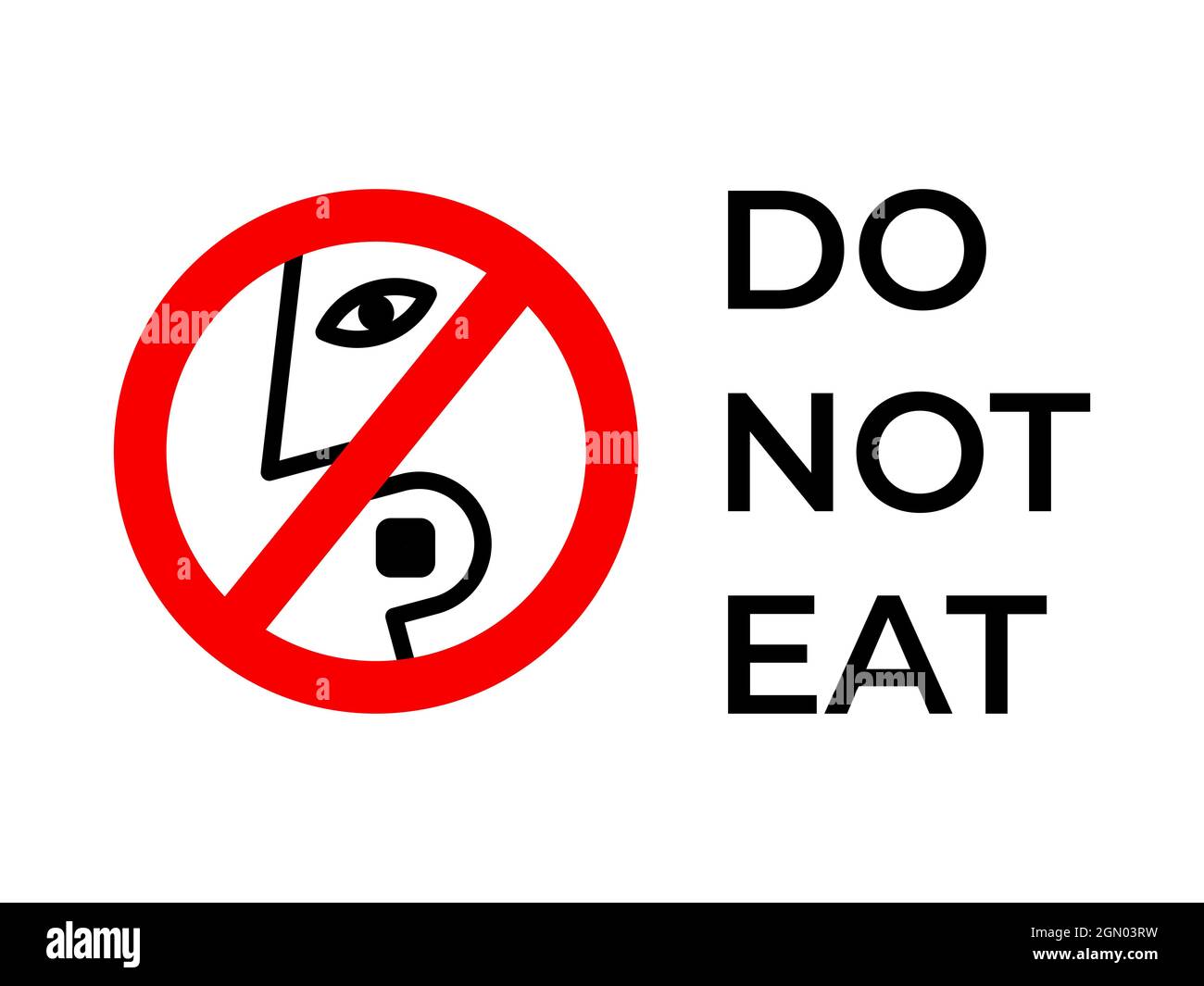 Do Not Eat Desiccant Icon Stock Vector Image Art Alamy