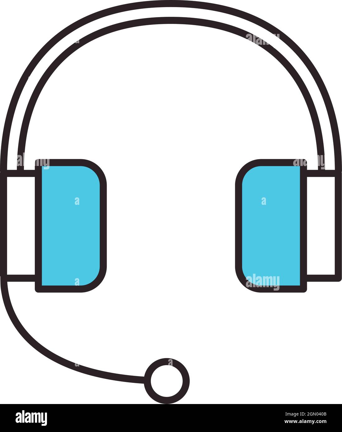 headset with microphone Stock Vector Image & Art Alamy