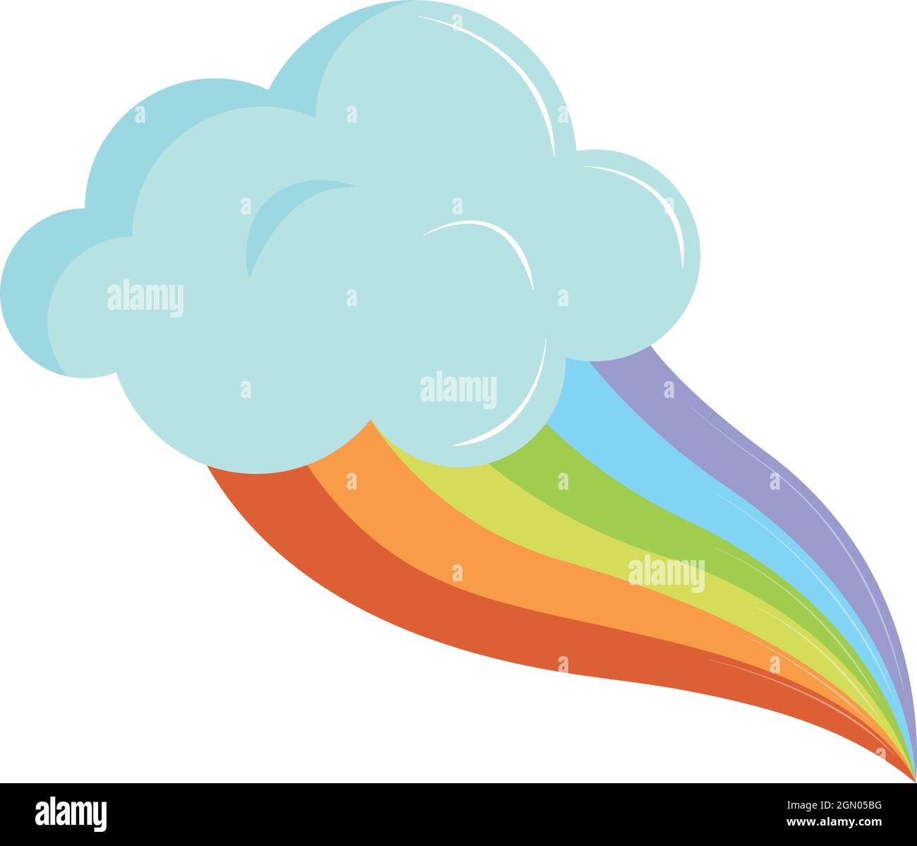 cloud and rainbow Stock Vector Image & Art - Alamy