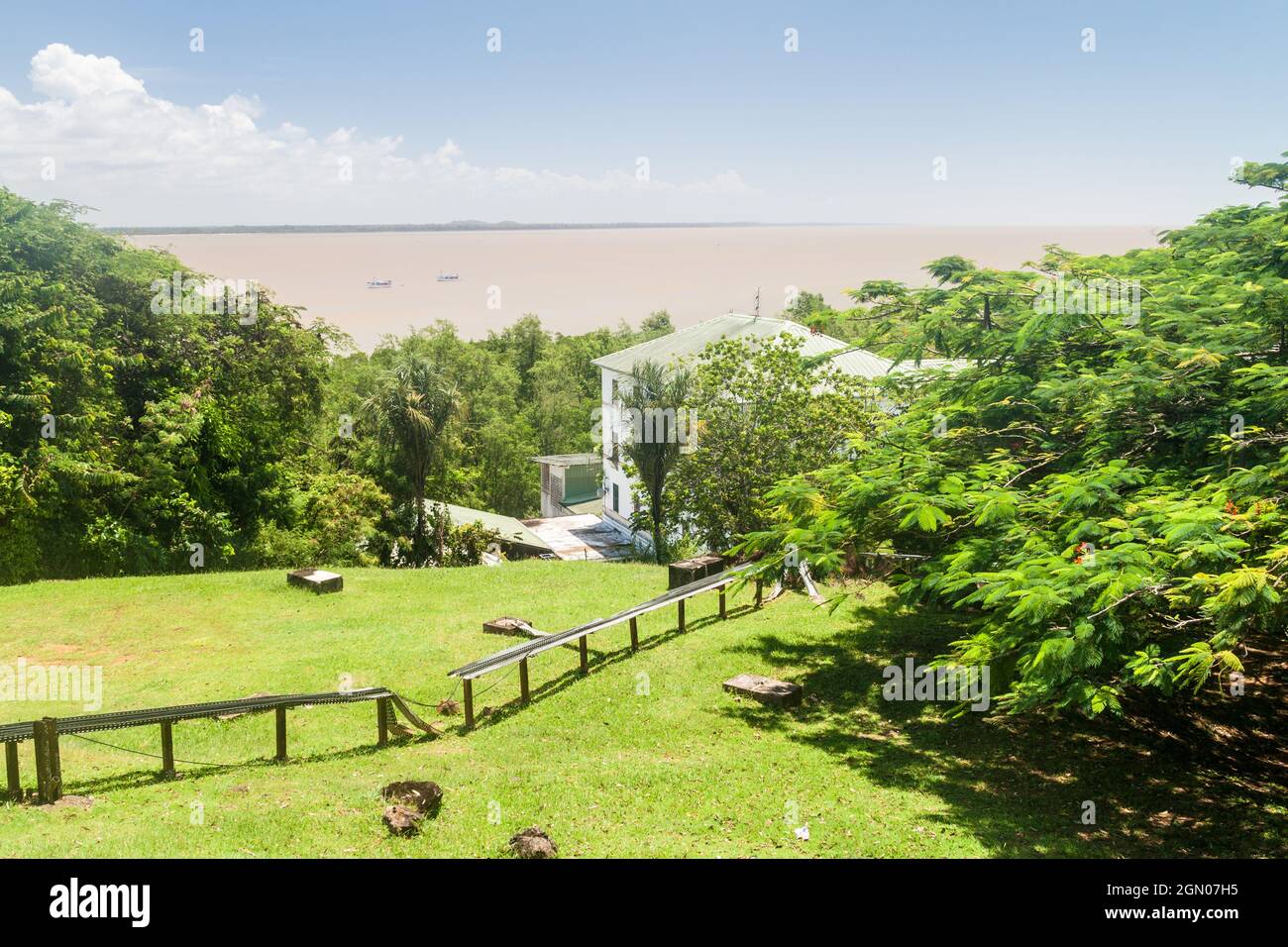 Cayenne river mouth, French Guiana Stock Photo