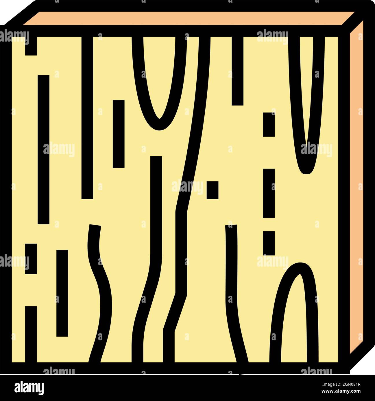plywood timber color icon vector illustration Stock Vector Image & Art ...