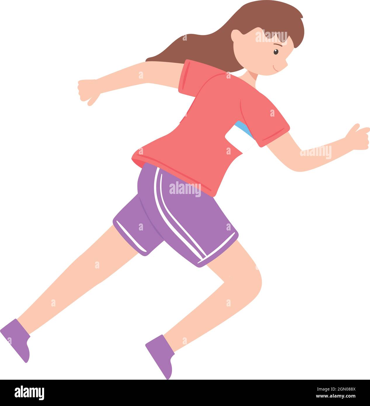 sporty girl athlete Stock Vector Image & Art - Alamy