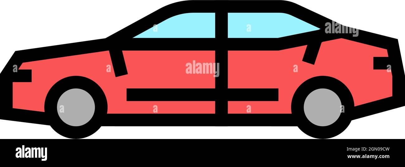 sedan car color icon vector illustration Stock Vector Image & Art - Alamy