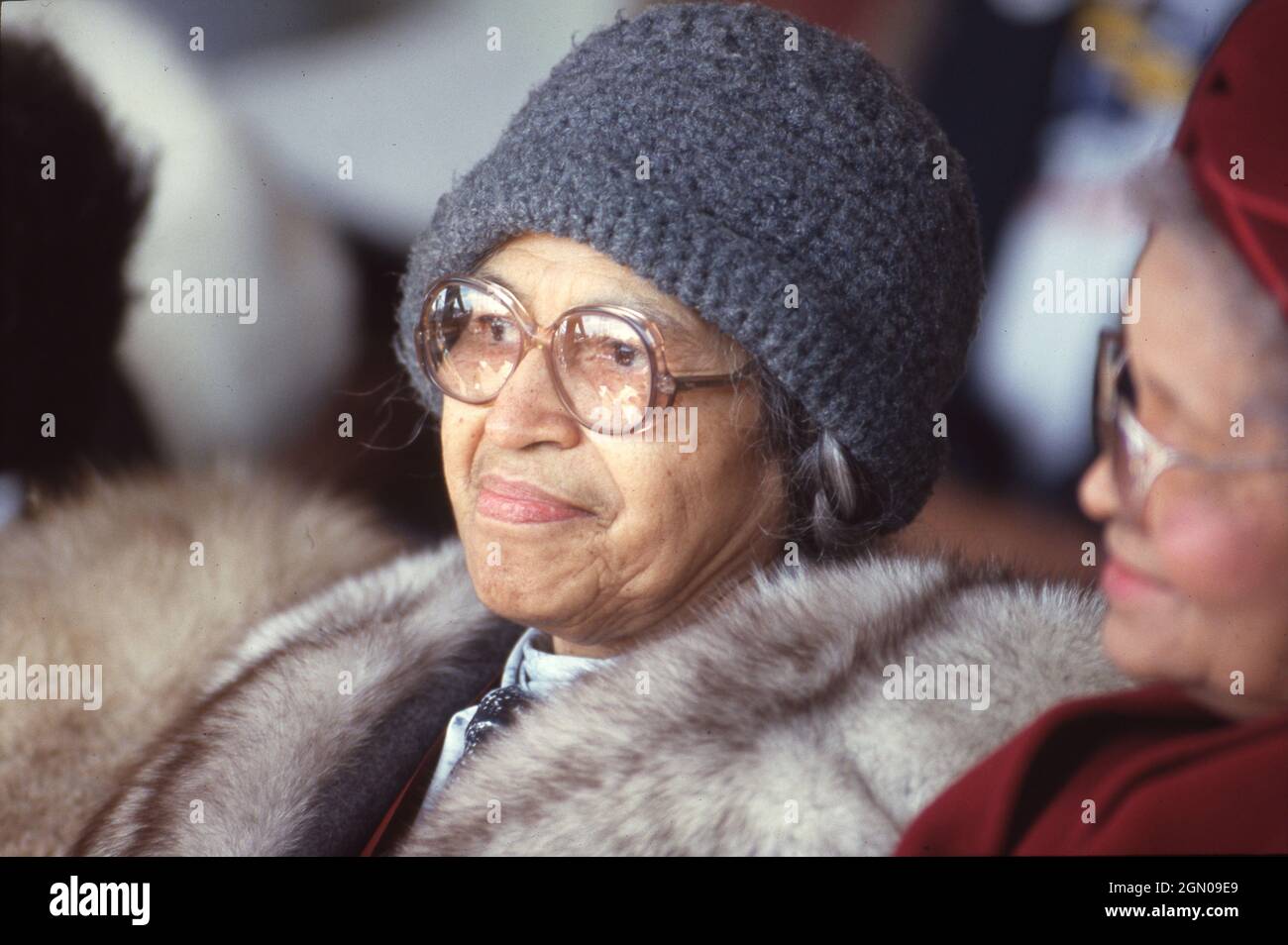 San Antonio Texas USA, 1987 Civil rights activist ROSA PARKS
