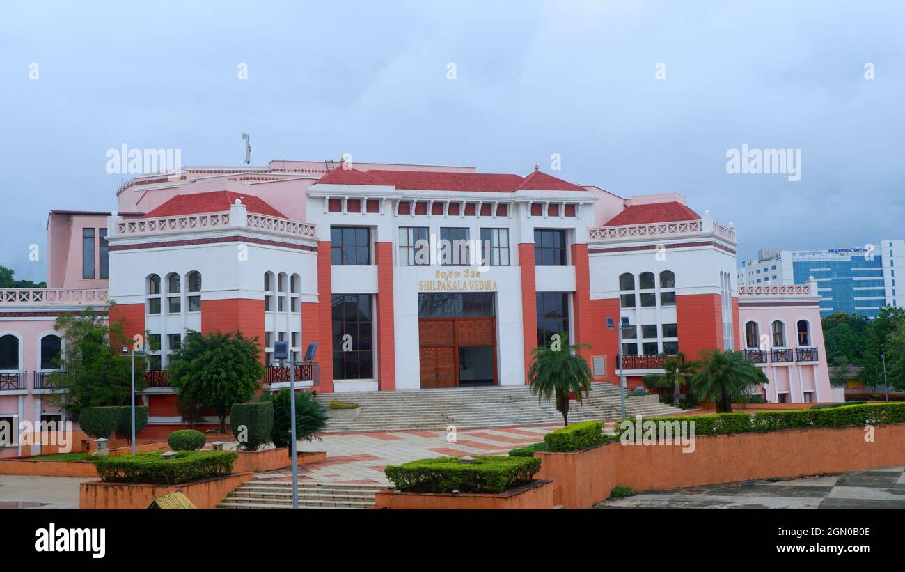 Shilpakala Vedhika a 60000 sq ft a terracotta auditorium at Hi-Tech city, Hyderabad, Telangana, India Stock Photo