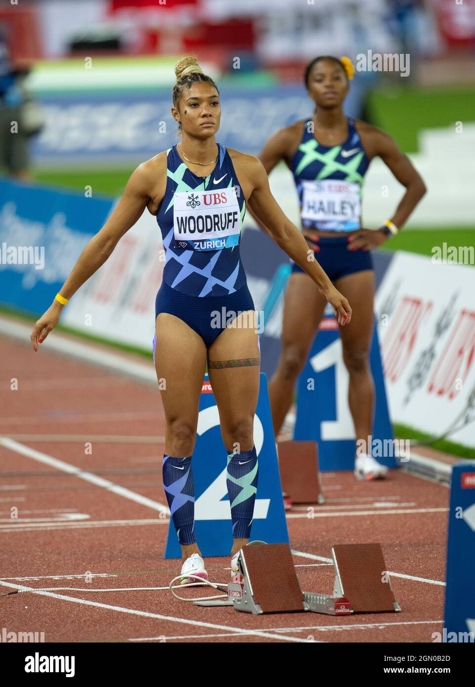 ZURICH - SWITZERLAND 8 SEP 21: Gianna Woodruff (PAN) competing in the