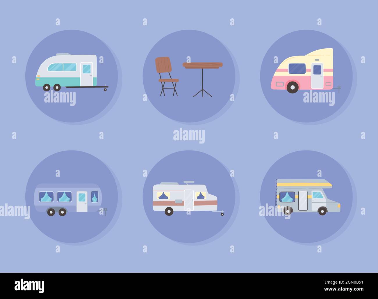 campers trailer recreational Stock Vector Image & Art - Alamy