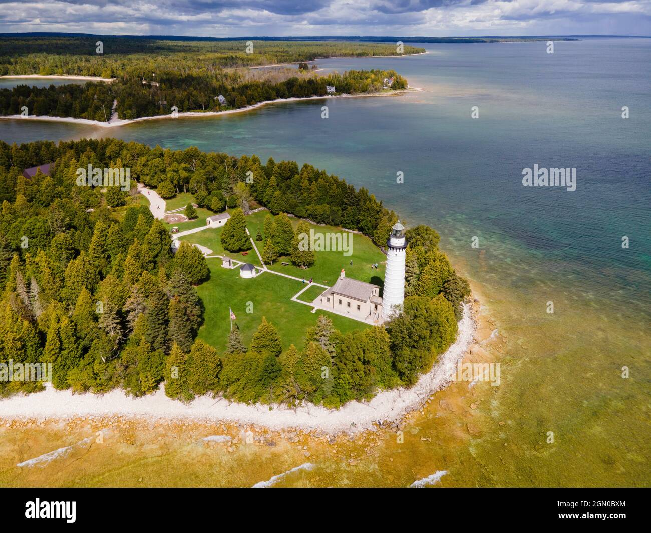 Photograph of the Cana Island Lighthouse, Cana Island County Park, Door ...