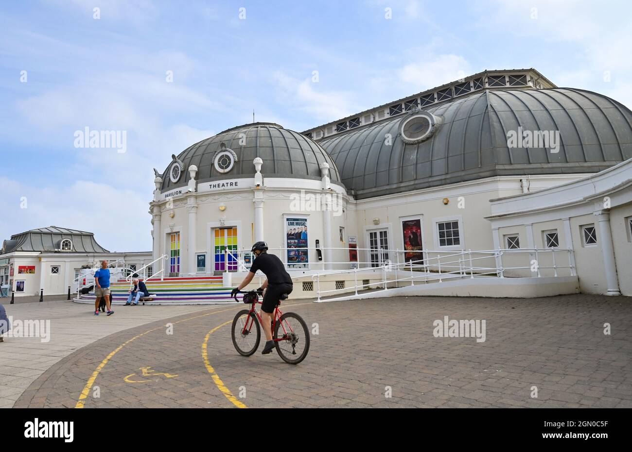 The Pavilion Theatre at Worthing Pier , West Sussex , England , UK Stock Photo