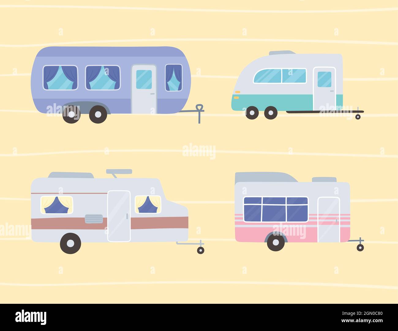 camper trailers transport Stock Vector Image & Art - Alamy