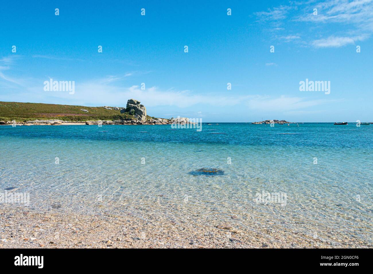 Porth Hellick, St Mary's, Isles of Scilly Stock Photo