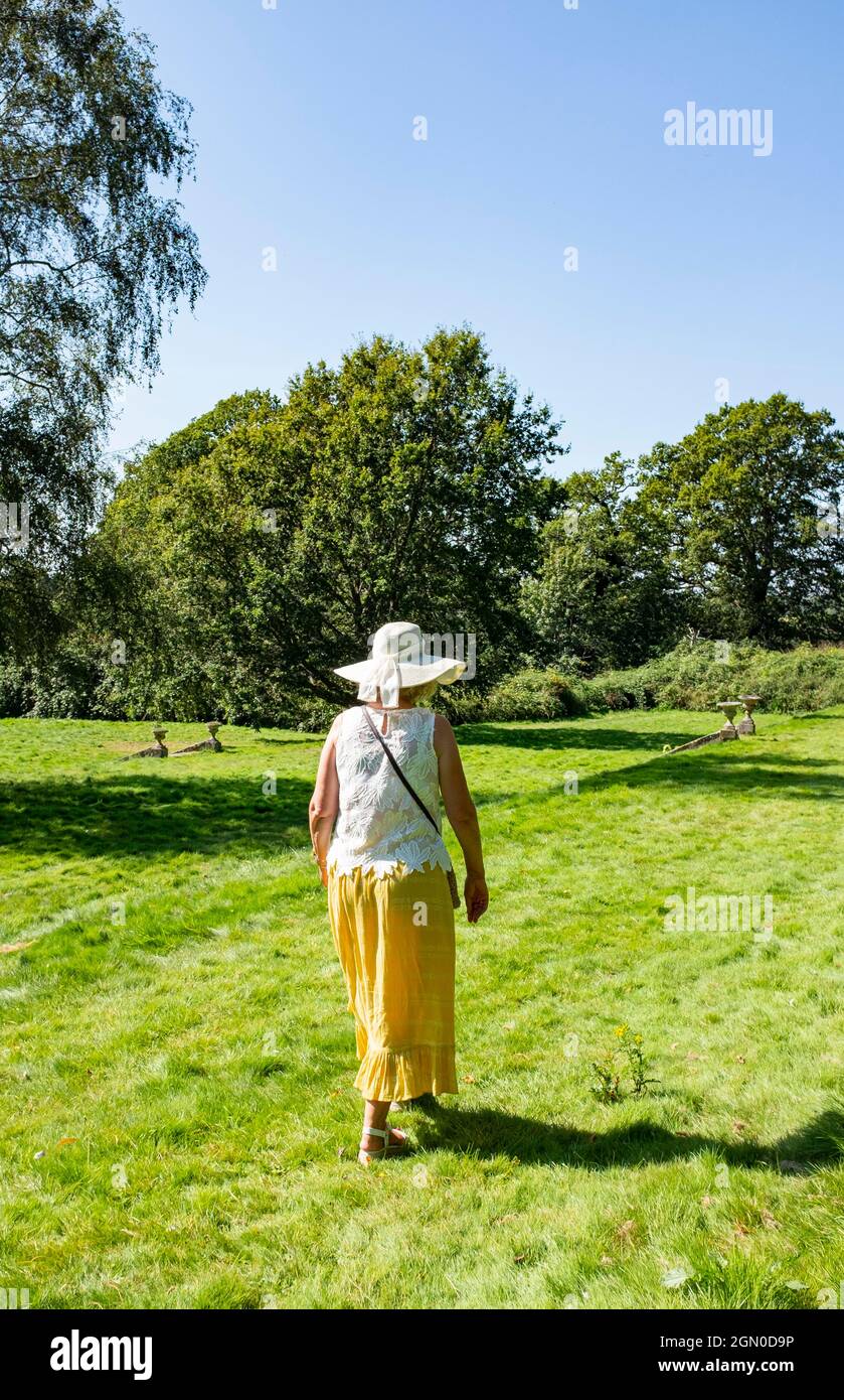 Mature woman summer walking hi-res stock photography and images - Alamy