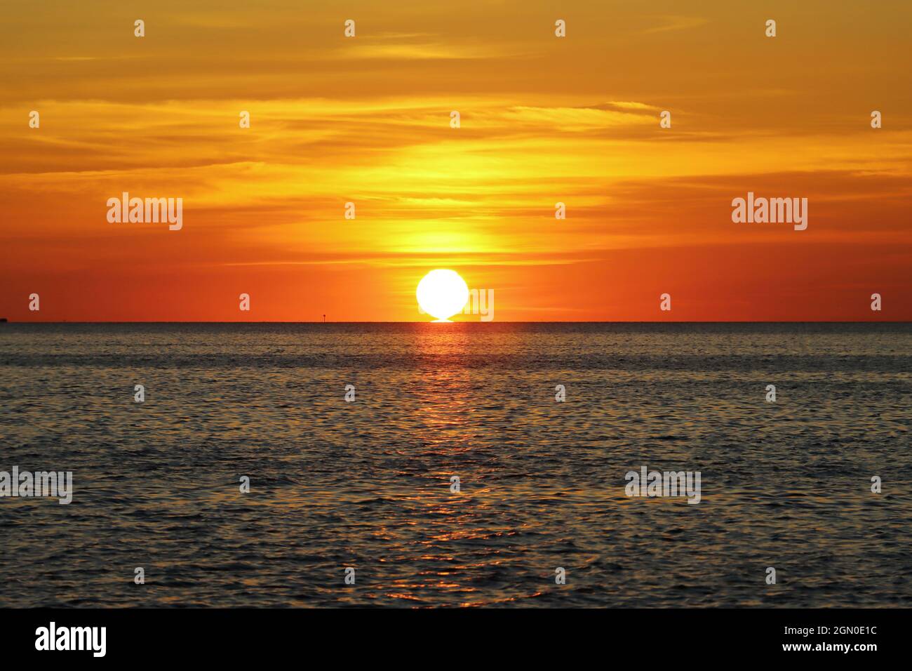 Sunset near outer banks NC Stock Photo Alamy