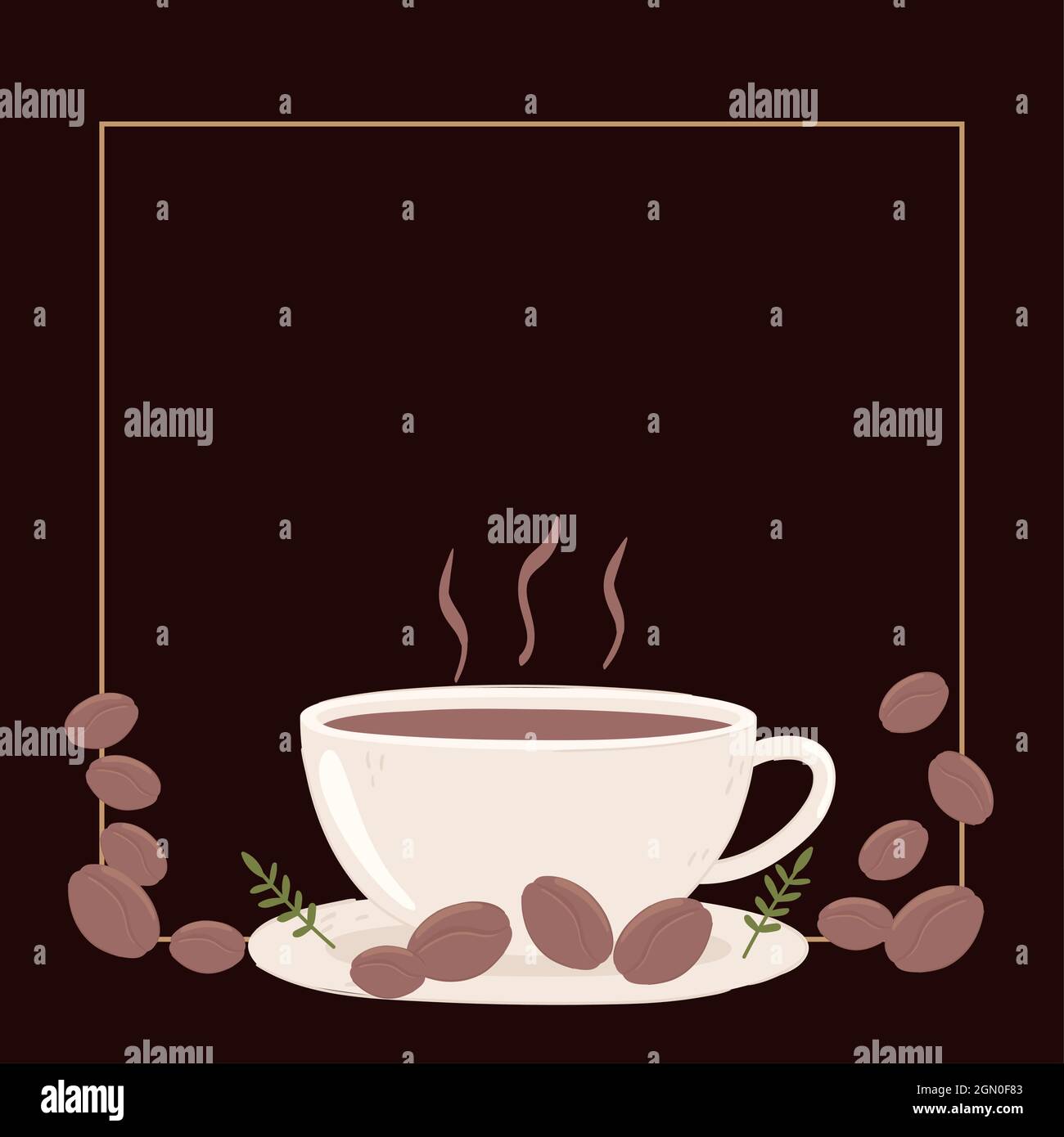 coffee cup and beans Stock Vector Image & Art - Alamy
