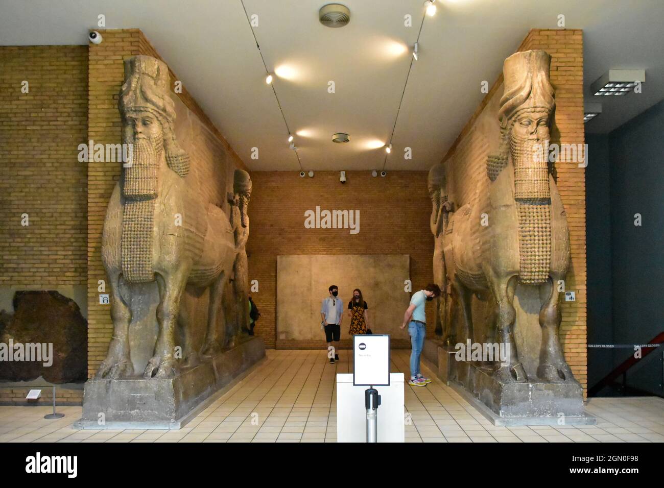 Assyrian exhibition in British Museum, London, United Kingdom, one of
