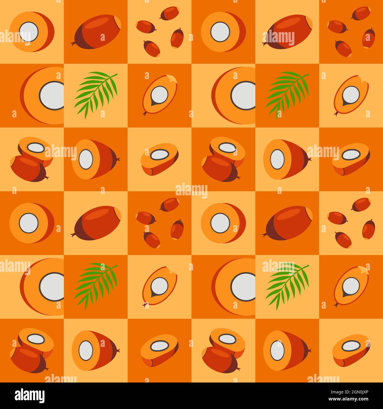 Palm abstract seamless geometric vector pattern for packaging design Stock Vector