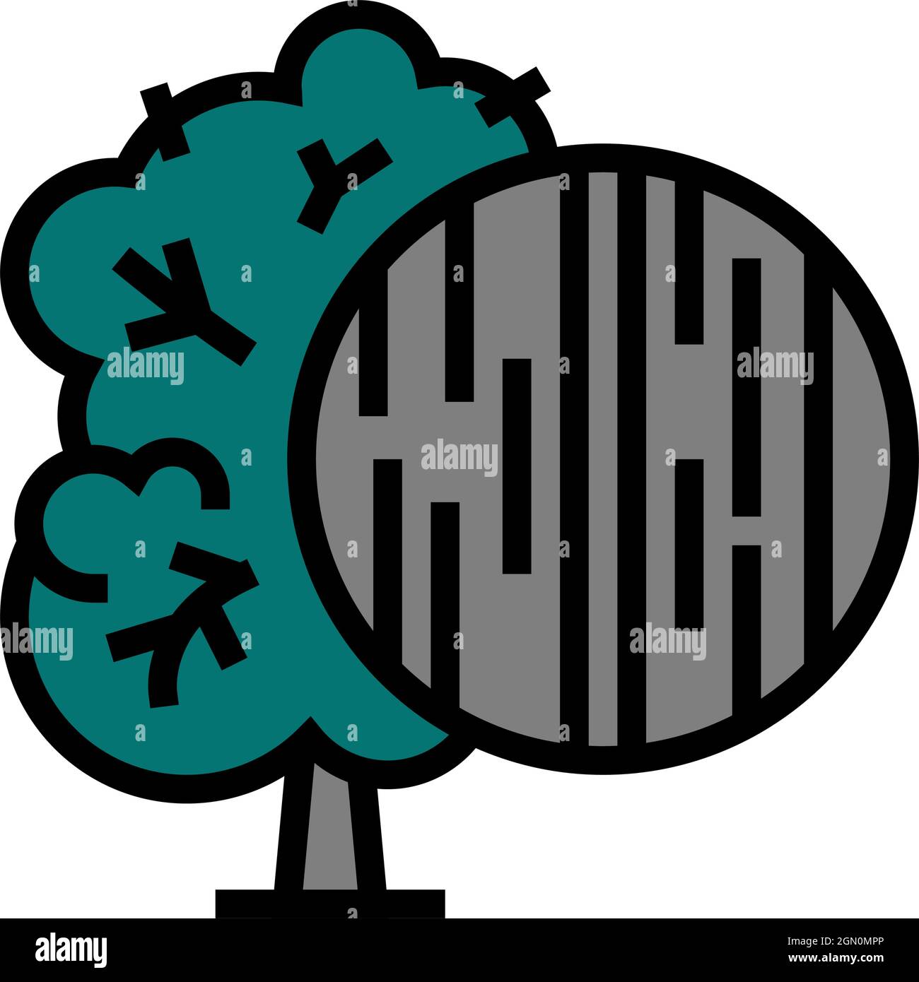 ebony wood color icon vector illustration Stock Vector Image & Art - Alamy
