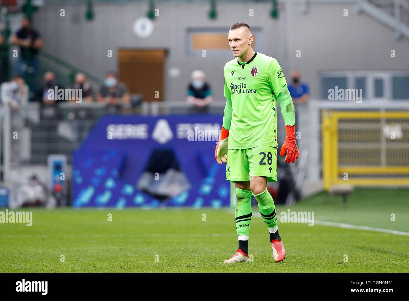Italy, Milan, sept 18 2021 Lukasz Skorupski (Bologna goalkeeper) in