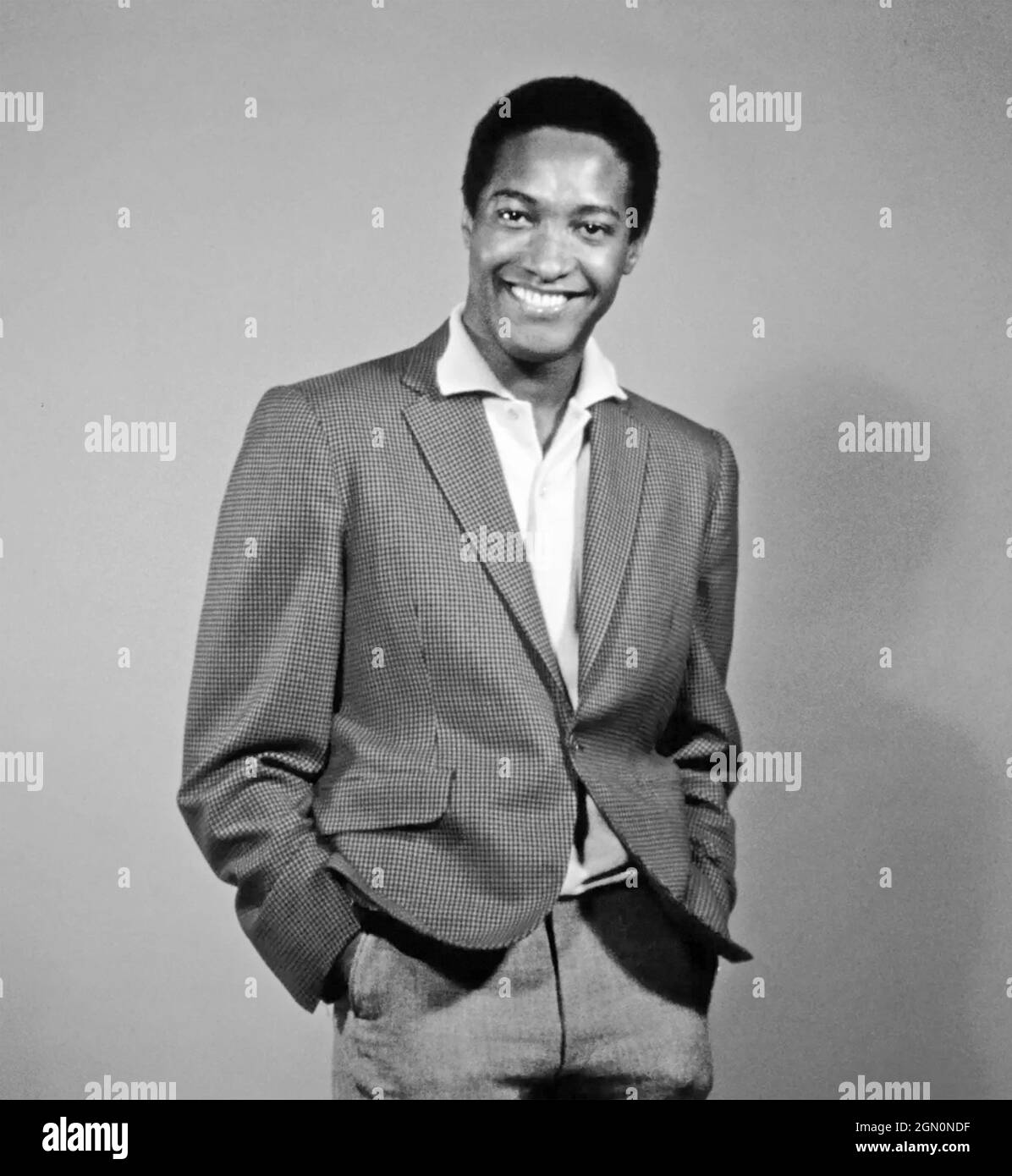 SAM COOKE (1931-1964) Promotional photo of American singer about 1963 Stock Photo