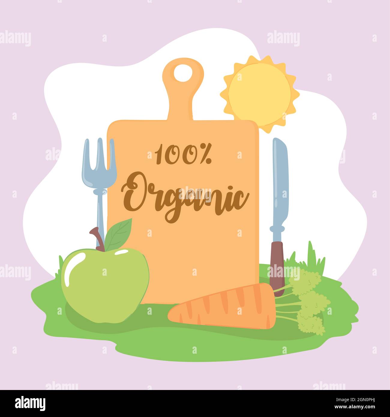 organic fresh food Stock Vector Image & Art - Alamy