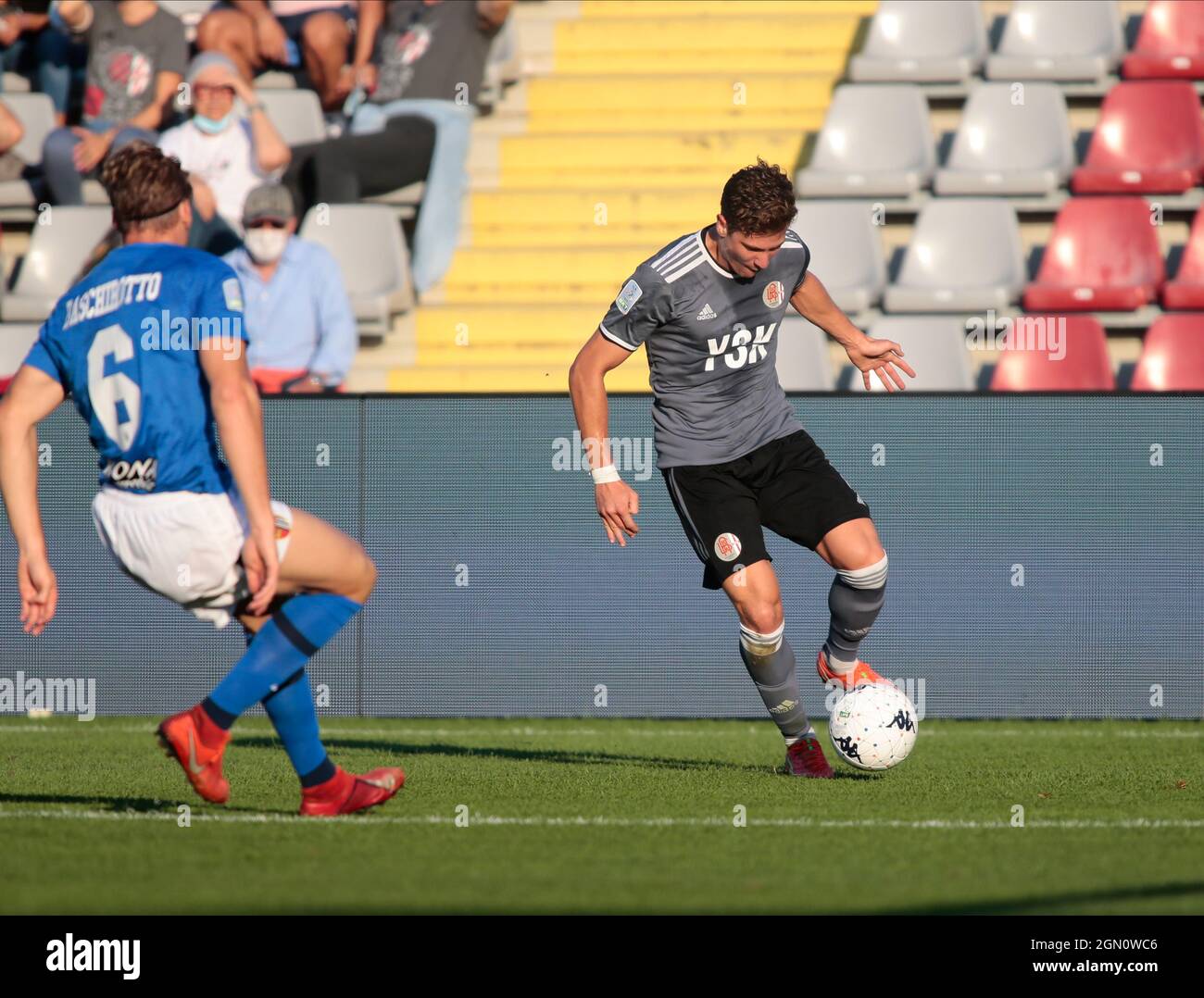 Gabriel Lunetta of US Alessandria Calcio during the Italian Serie B  football match between Alessandria Calcio and Pisa Calcio. 05 Feb 2022 at  Moccagatta Stadium of Alessandria, Italy. Photo Nderim KACELI Stock