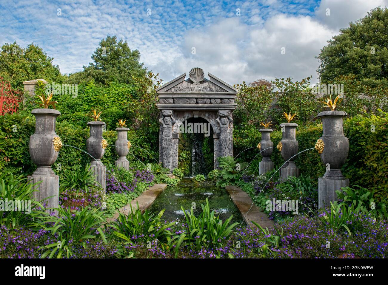 The Collector Earl’s Garden, Arundel castle; Arundel town; Sussex; England; UK Stock Photo
