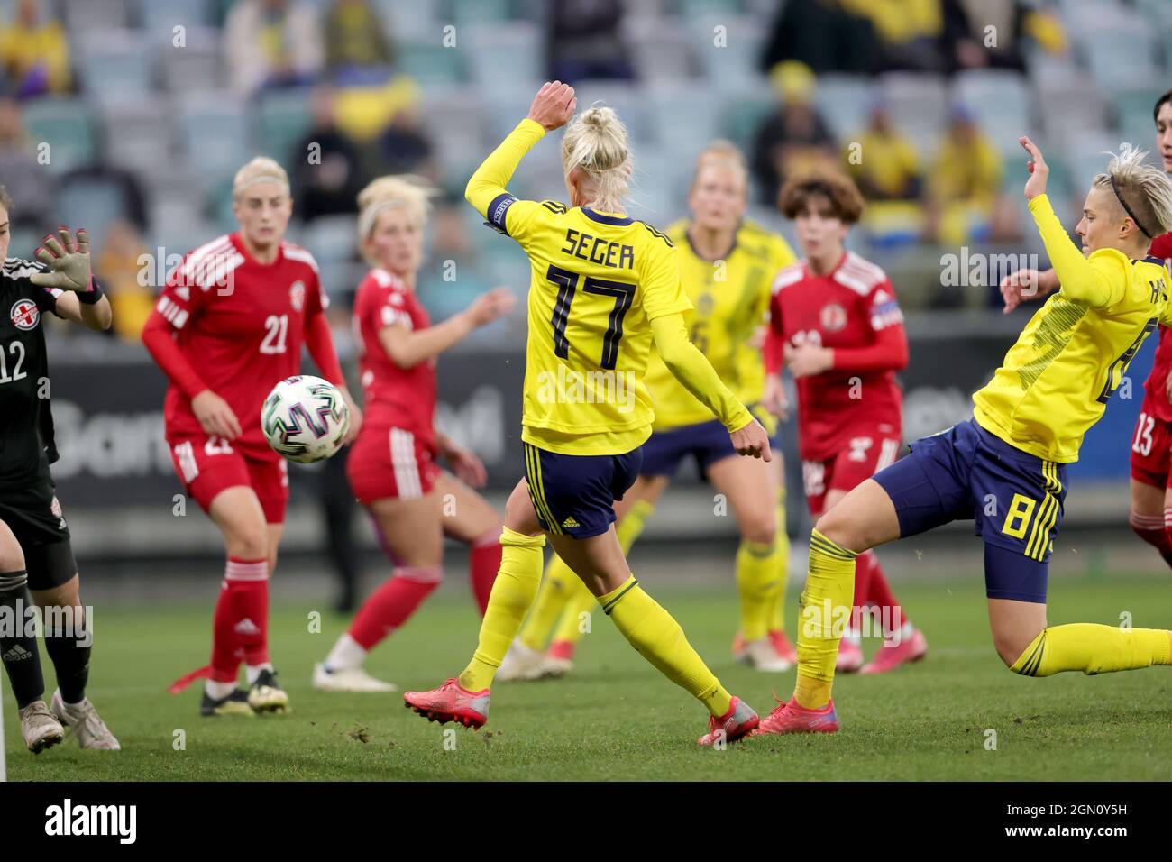 Sweden's Caroline Seger #17 scores a goal 4-0 during the 2023 FIFA ...