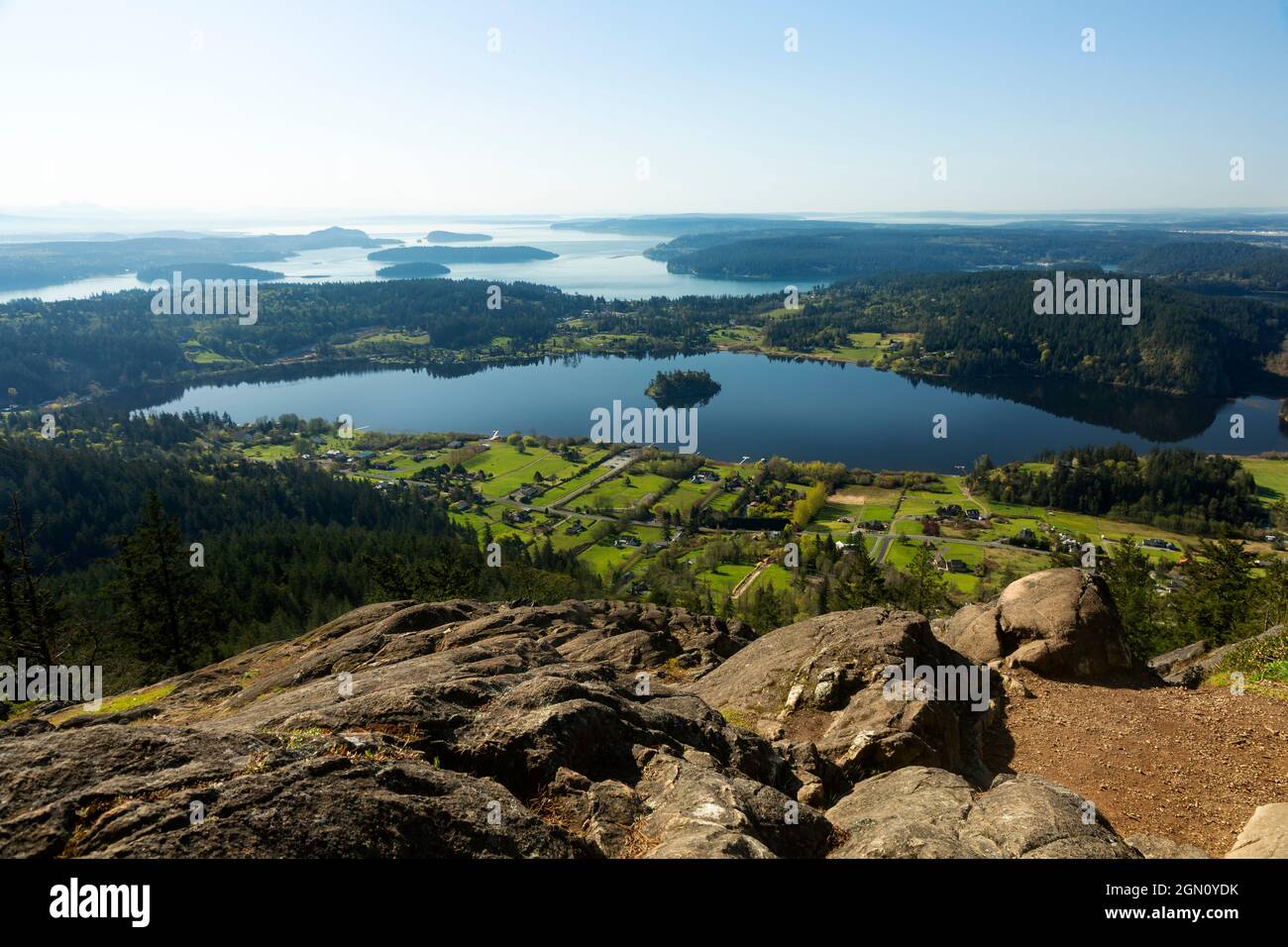 WA1964500...WASHINGTON View overlooking Lake Campbell and the western end of Deception Pass