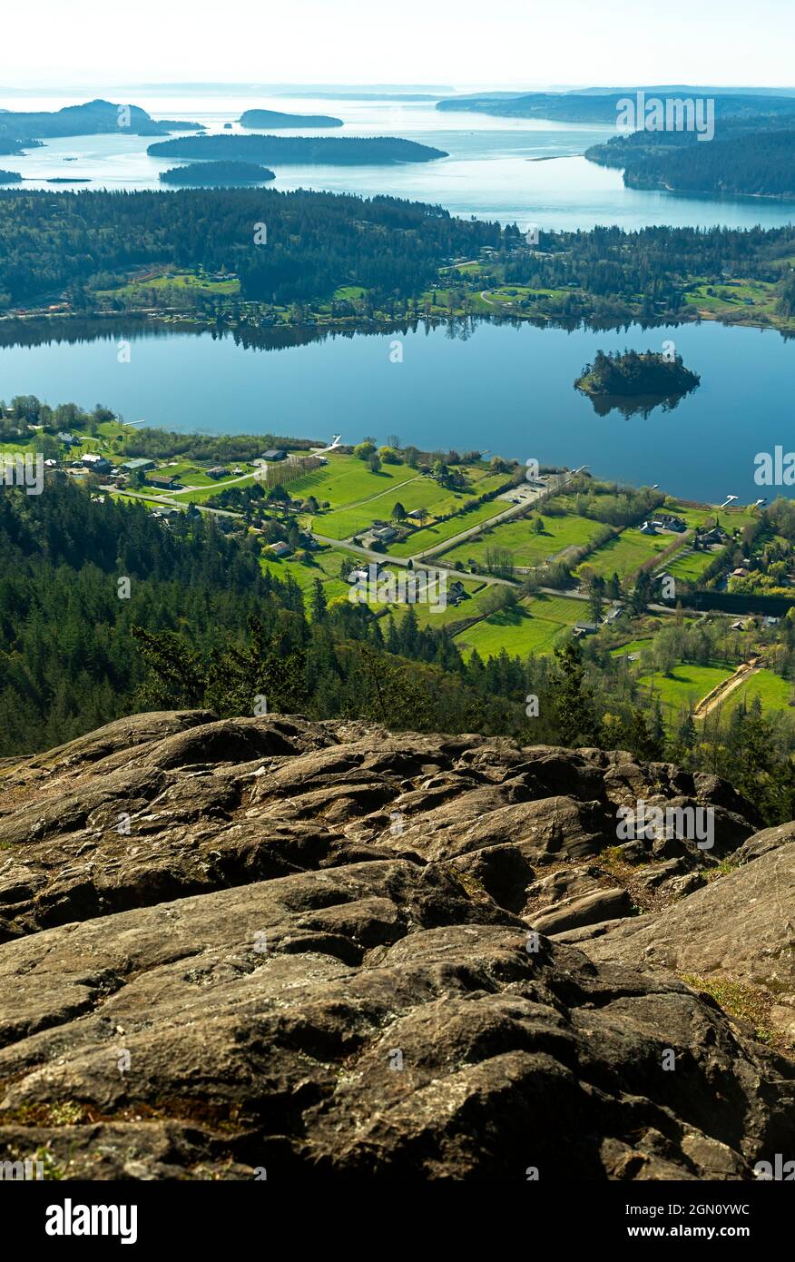 WA1964700...WASHINGTON View overlooking Lake Campbell and the western end of Deception Pass