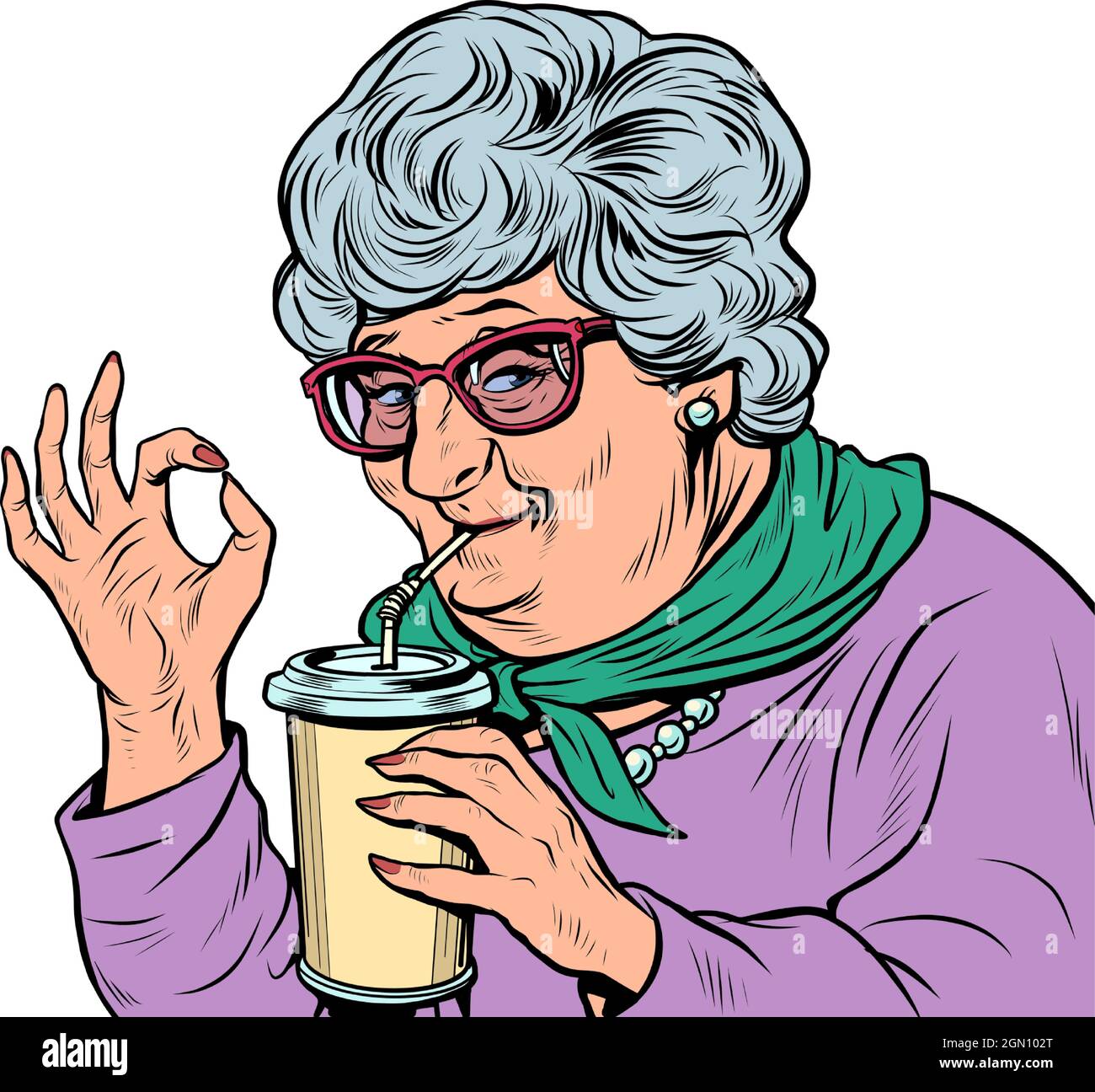 Mature Granny Drink