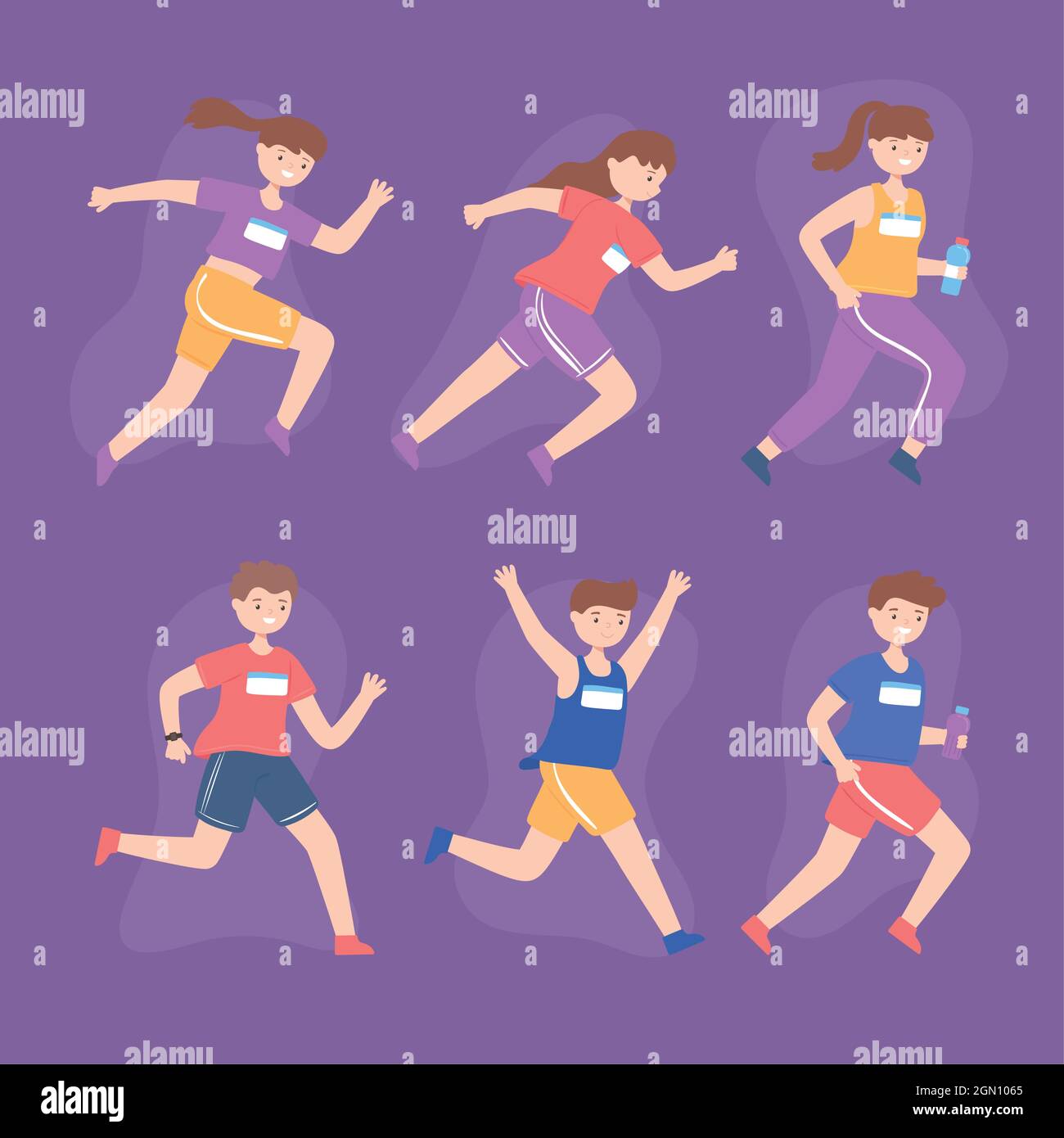 athletes young people Stock Vector Image & Art - Alamy