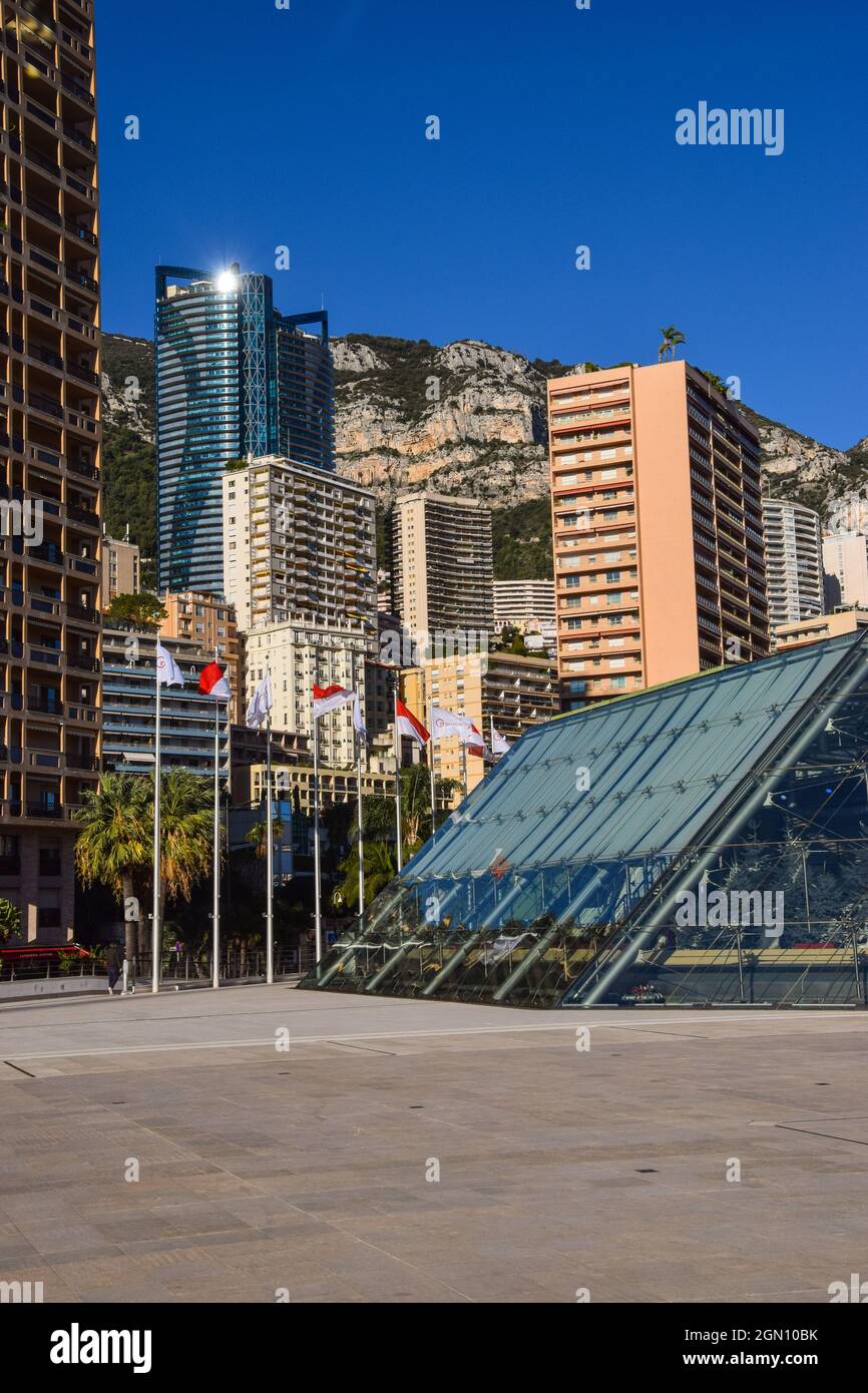 Grimaldi Forum exterior, Monte Carlo, Monaco. Stock Photo