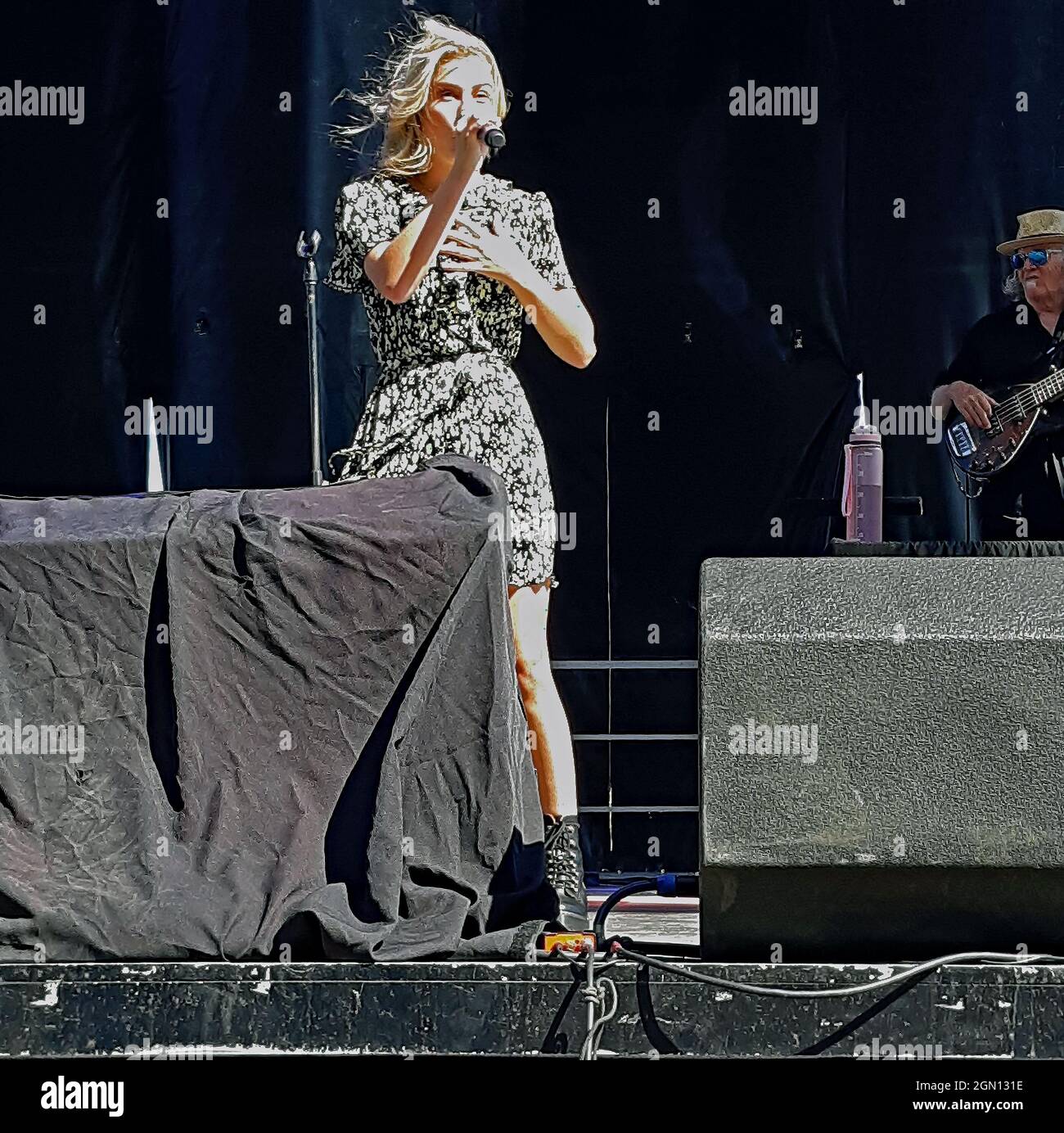 Ventriloquist Darci Lynne Farmer winner of NBCÕs AGT 2017 season performs on stage at the Kansas