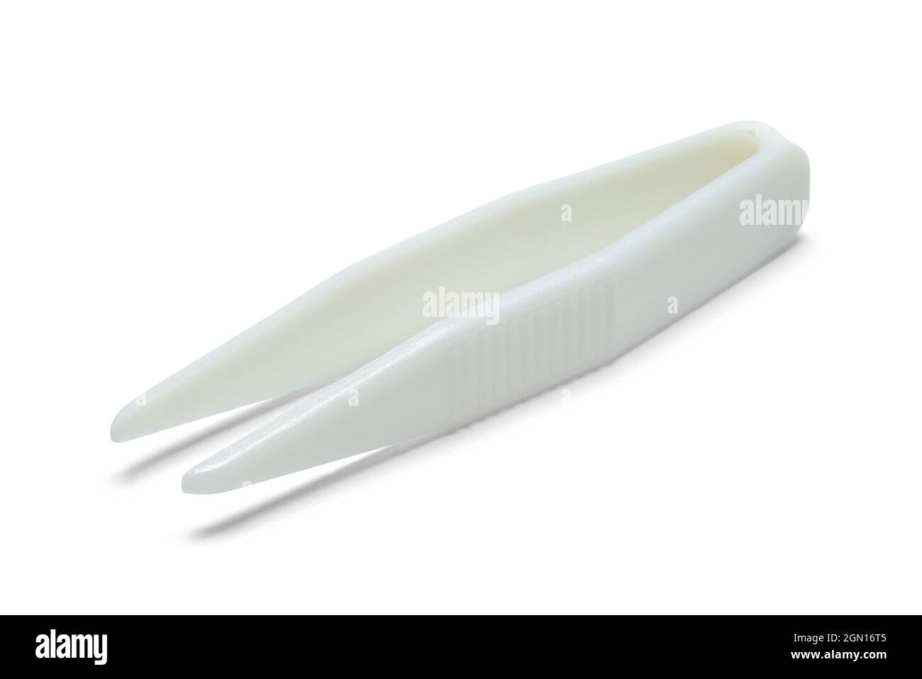 Small Plastic Tweezers Cut Out on White Stock Photo Alamy