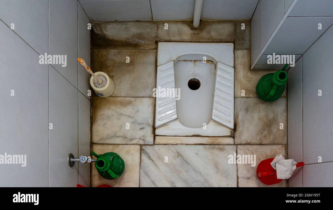 Public squat squatting toilet common in many Asian and African