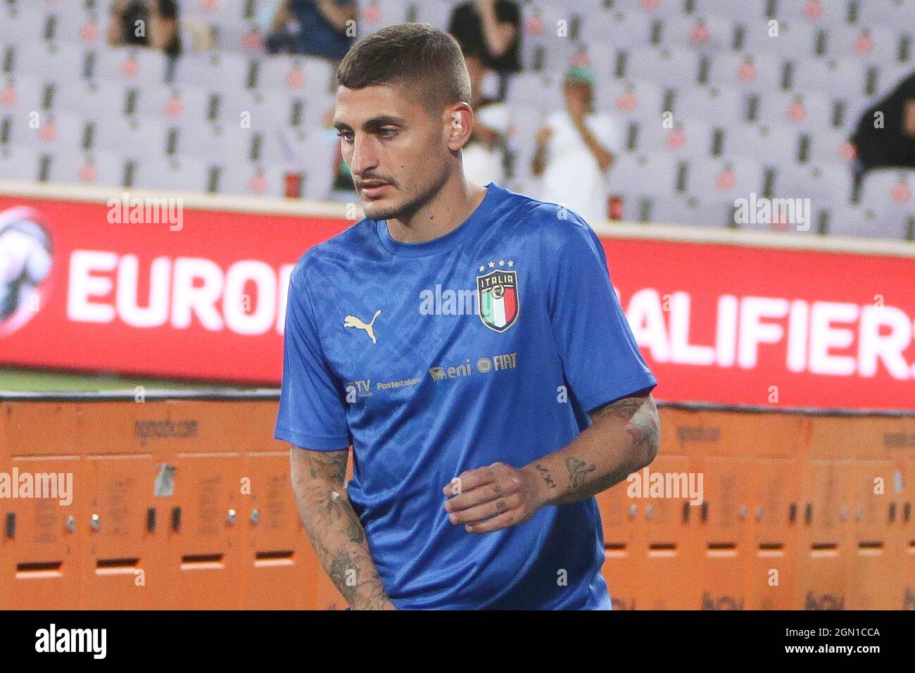 Marco Verratti Of Italy During The Fifa World Cup Qatar 22 Qualifiers Group C Football Match Between Italy And Bulgaria On September 2 22 At Artemio Franchi Stadium In Firenze Italy