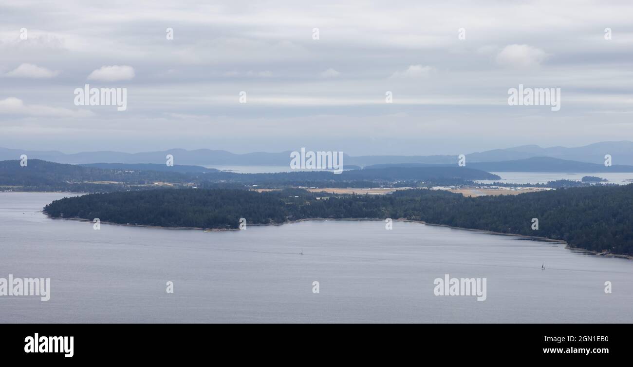 Viewpoint off the Trans-Canada Hwy, Split Rock Lookout. Stock Photo