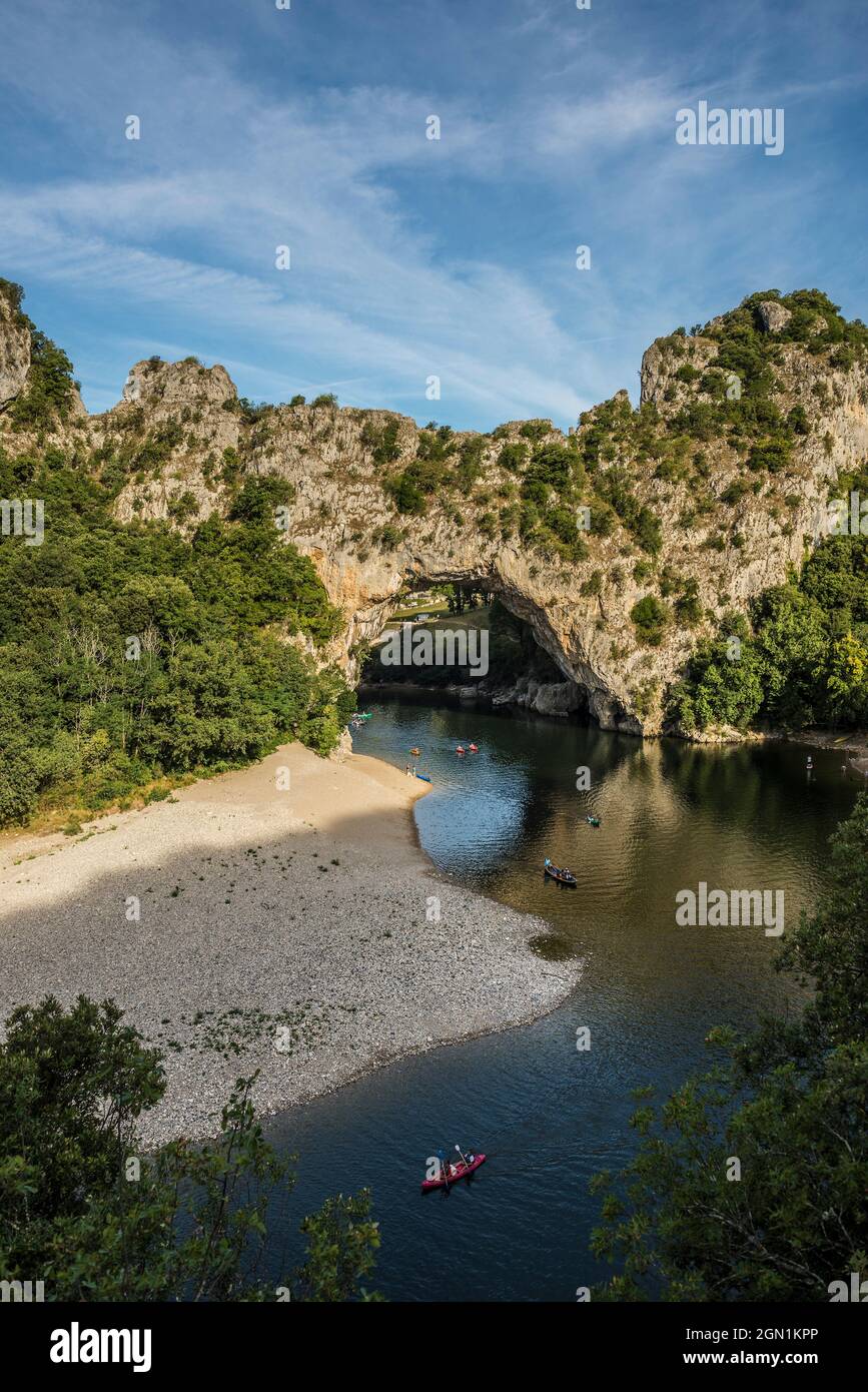 Pont d'Arc, Ardèche, Gorges de l'Ardèche, Vallon-Pont-d'Arc, Rhône ...