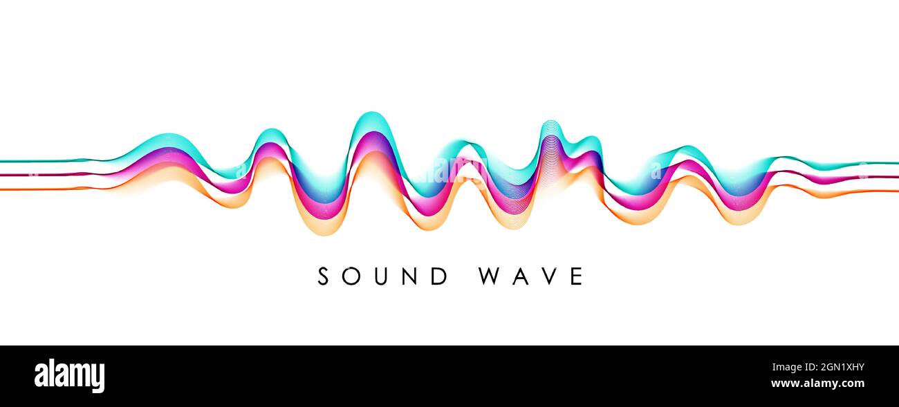 Vector background with color abstract blend wave Stock Vector