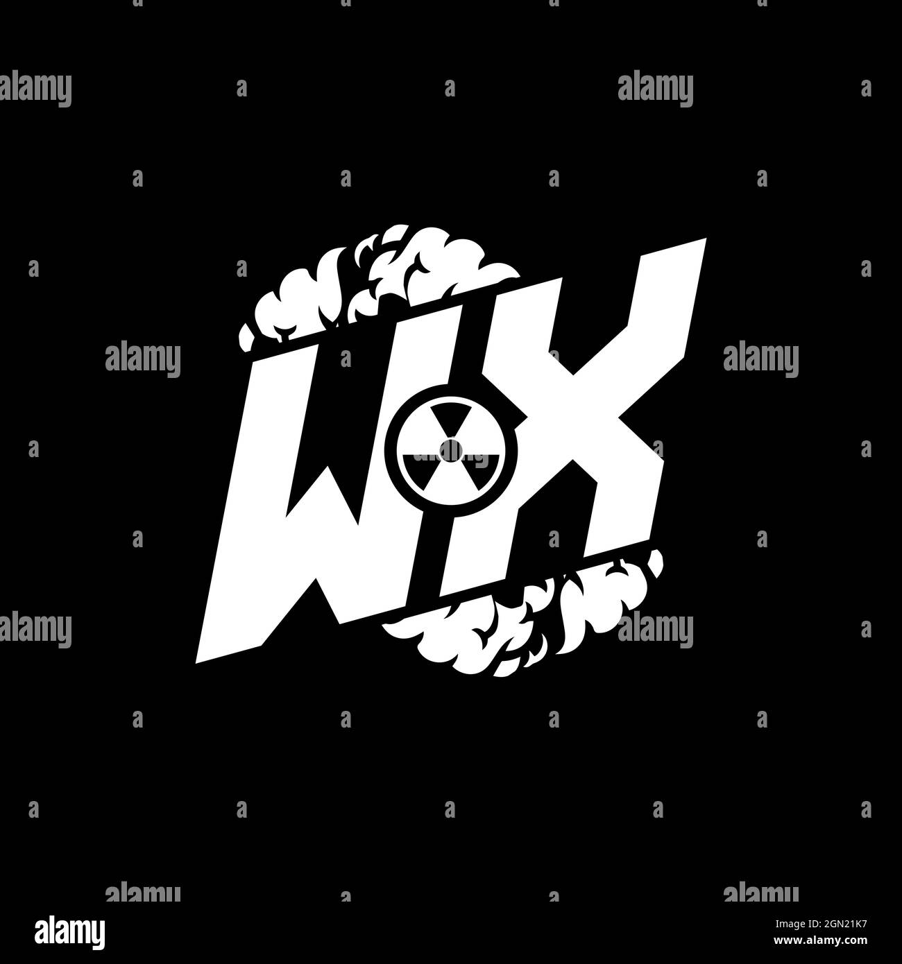 WX Initial ESport Monogram with Shape and Smoke Style template vector ...