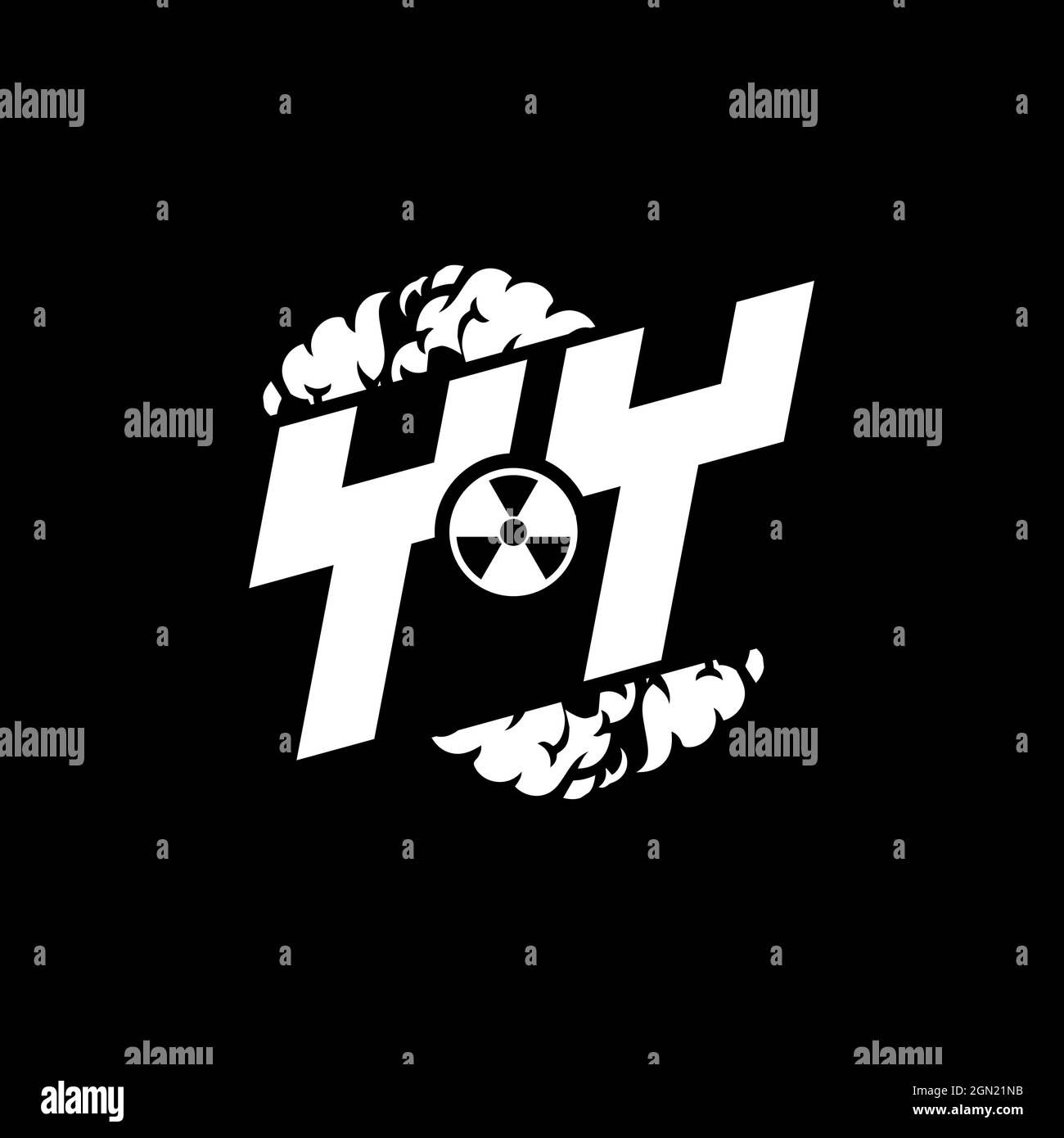 YY Initial ESport Monogram with Shape and Smoke Style template vector Stock Vector