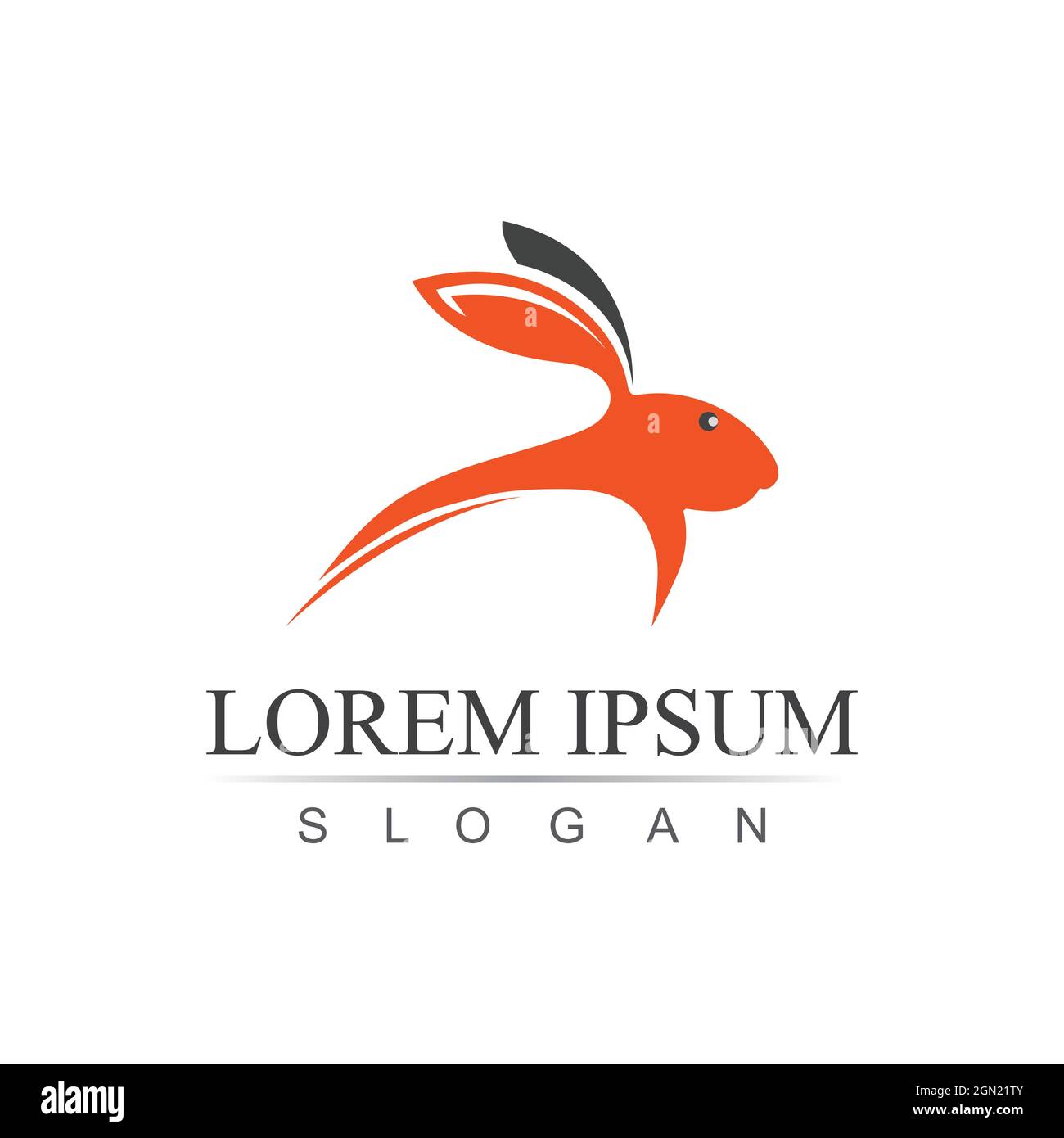 Rabbit template vector icon illustration design Stock Vector