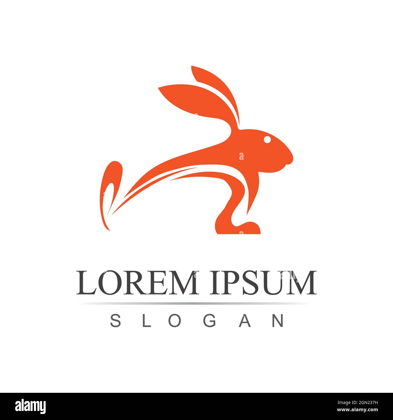 Rabbit template vector icon illustration design Stock Vector
