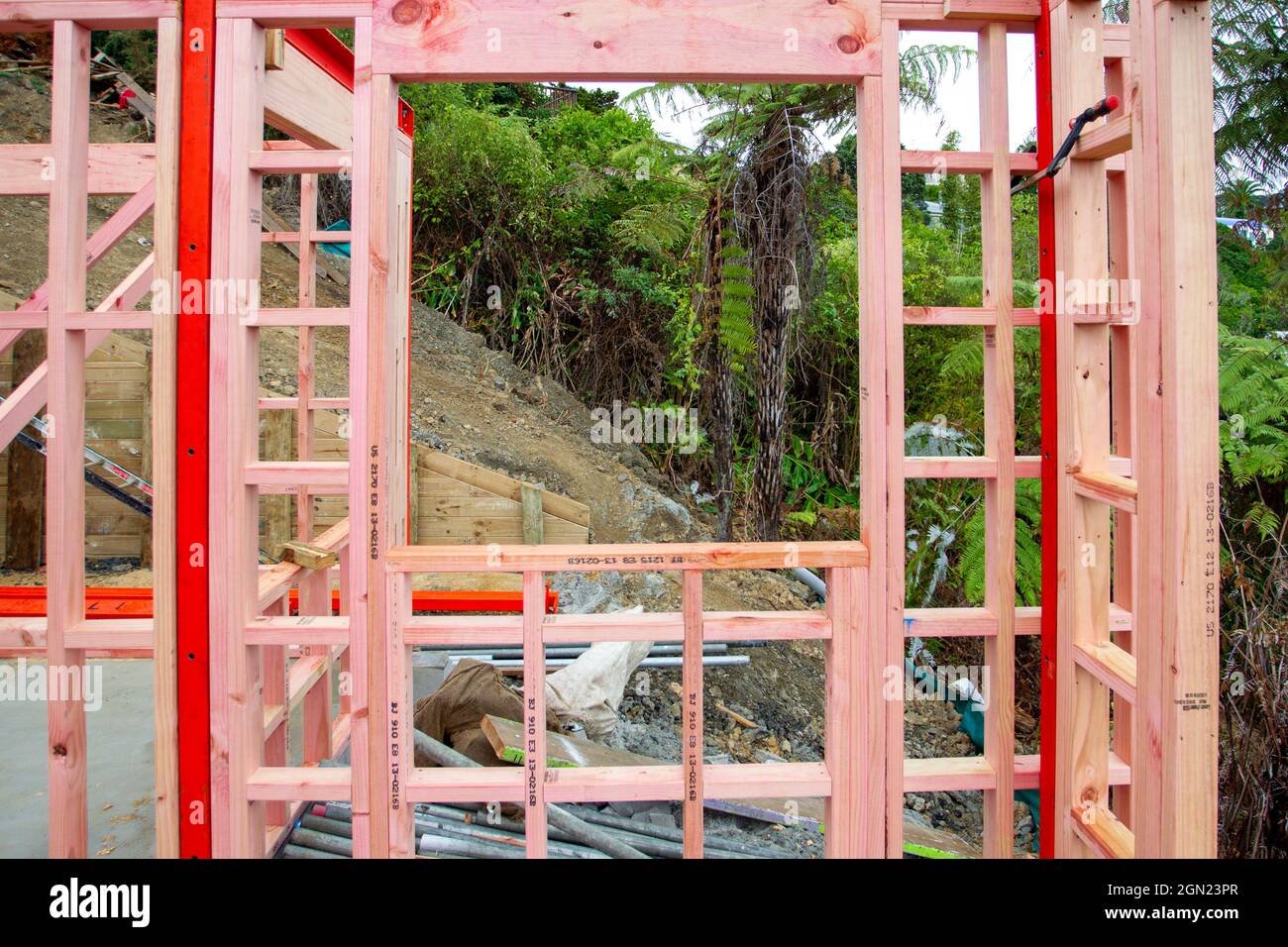 Construction site for a dwelling house Stock Photo Alamy
